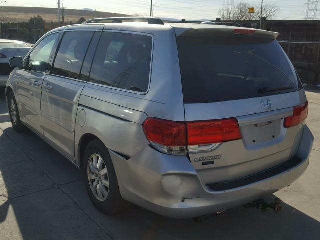 5FNRL38738B100124 - 2008 HONDA ODYSSEY EX SILVER photo 3