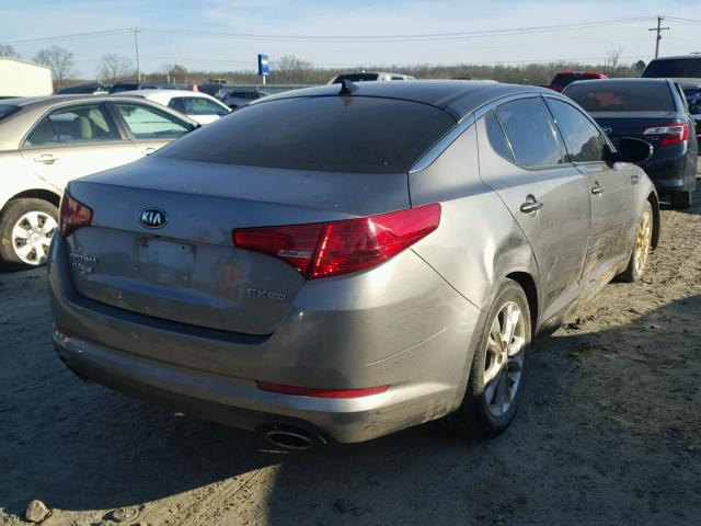 5XXGN4A74DG238960 - 2013 KIA OPTIMA EX GRAY photo 4