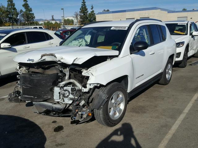 1C4NJCBA8FD198371 - 2015 JEEP COMPASS SP WHITE photo 2
