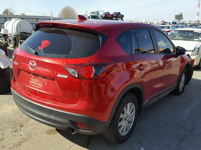 JM3KE2BEXF0533665 - 2015 MAZDA CX-5 SPORT RED photo 4