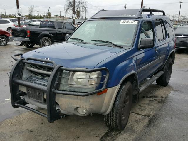 5N1ED28T52C537836 - 2002 NISSAN XTERRA XE BLUE photo 2