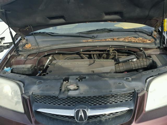 2HNYD18821H501115 - 2001 ACURA MDX TOURIN MAROON photo 7