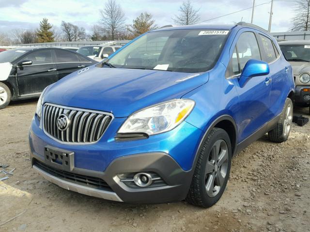 KL4CJBSBXDB098866 - 2013 BUICK ENCORE CON BLUE photo 2