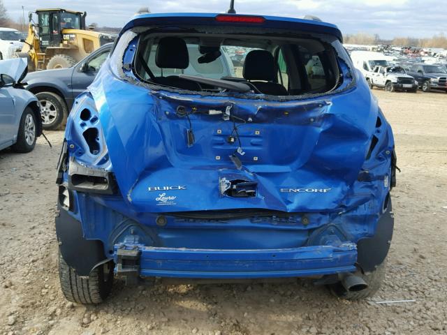 KL4CJBSBXDB098866 - 2013 BUICK ENCORE CON BLUE photo 9