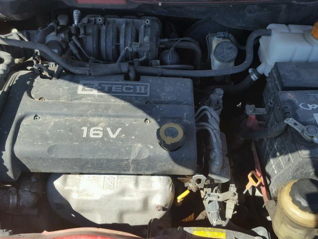 KL1TD56698B129873 - 2008 CHEVROLET AVEO BASE RED photo 7