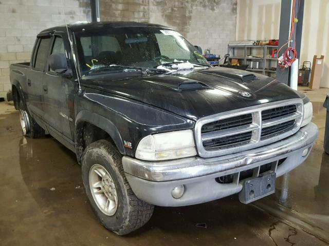 1B7GG2AN7YS645499 - 2000 DODGE DAKOTA QUA BLACK photo 1