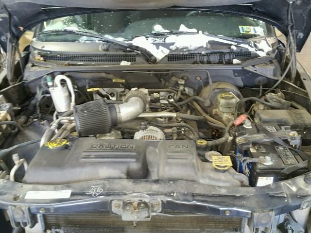 1B7GG2AN7YS645499 - 2000 DODGE DAKOTA QUA BLACK photo 7