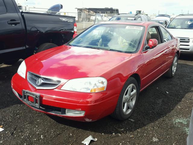 19UYA42691A032421 - 2001 ACURA 3.2CL TYPE RED photo 2