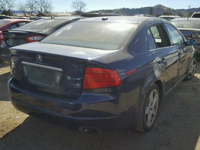 19UUA66254A071402 - 2004 ACURA TL BLUE photo 4