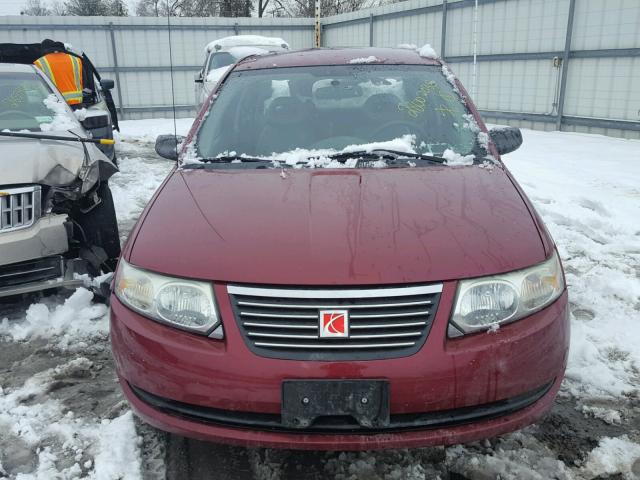 1G8AG52F95Z149664 - 2005 SATURN ION LEVEL BURGUNDY photo 9