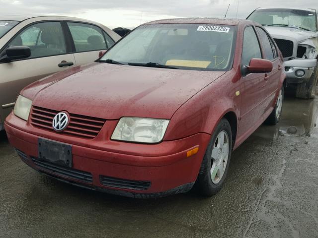 3VWSC29M0XM110651 - 1999 VOLKSWAGEN JETTA GLS RED photo 2