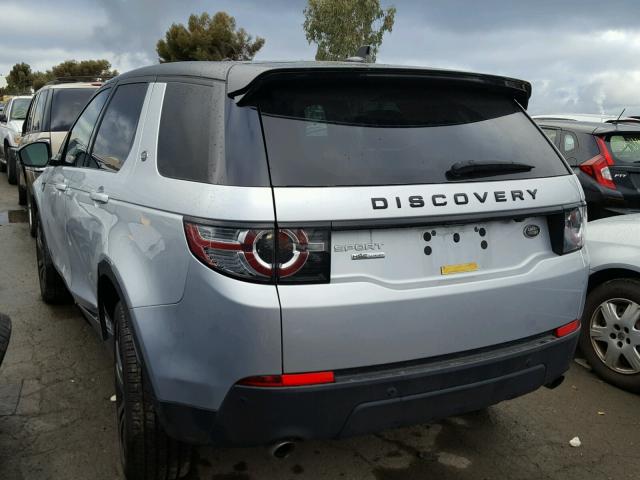SALCT2BGXGH625407 - 2016 LAND ROVER DISCOVERY SILVER photo 3