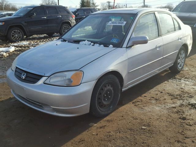 2HGES26743H600974 - 2003 HONDA CIVIC EX ვერცხლისფერი ფოტო 2