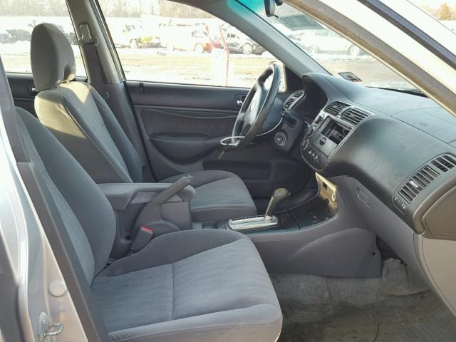 2HGES26743H600974 - 2003 HONDA CIVIC EX ვერცხლისფერი ფოტო 5