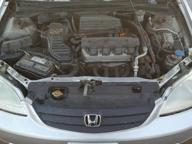 2HGES26743H600974 - 2003 HONDA CIVIC EX ვერცხლისფერი ფოტო 7
