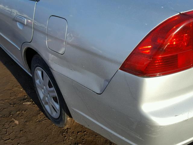 2HGES26743H600974 - 2003 HONDA CIVIC EX ვერცხლისფერი ფოტო 9