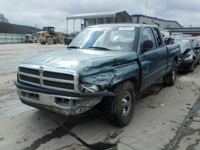 3B7HC13Y5XG127236 - 1999 DODGE RAM 1500 GREEN photo 2