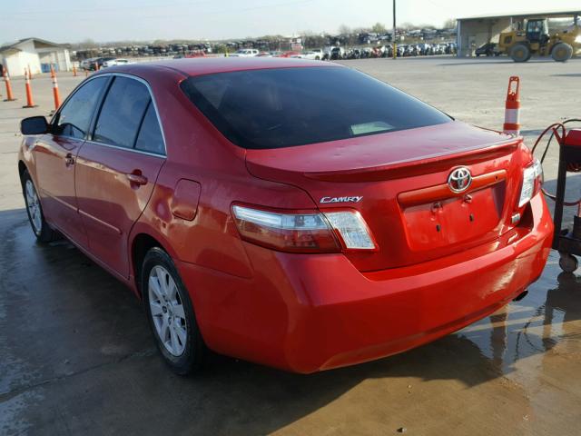 4T1BB46K58U044515 - 2008 TOYOTA CAMRY HYBR RED photo 3