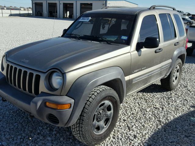 1J4GL48K13W706344 - 2003 JEEP LIBERTY SP GOLD photo 2