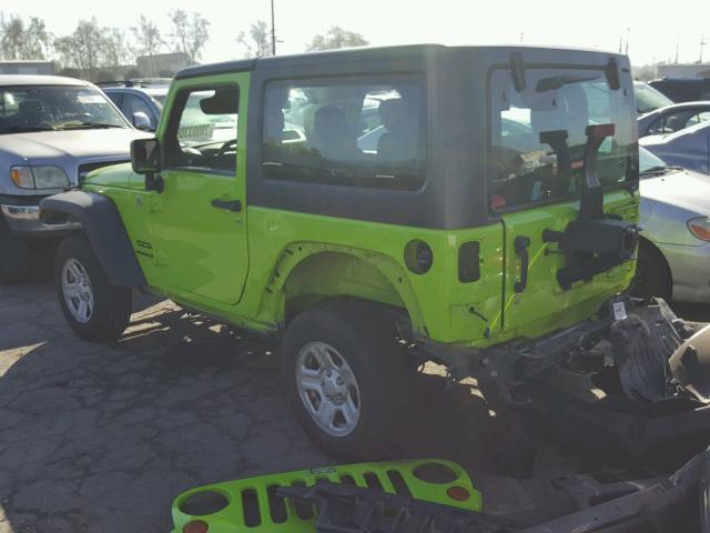 1C4AJWAGXCL233046 - 2012 JEEP WRANGLER S GREEN photo 3