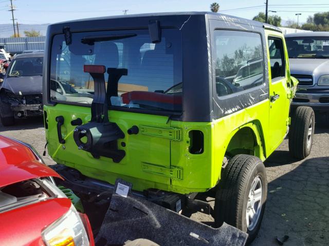 1C4AJWAGXCL233046 - 2012 JEEP WRANGLER S GREEN photo 4