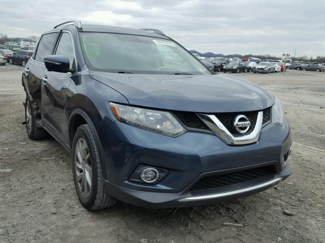 5N1AT2MT1EC837773 - 2014 NISSAN ROGUE S BLUE photo 1