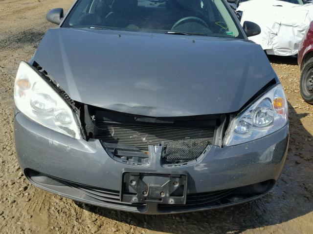 1G2ZG57B384211824 - 2008 PONTIAC G6 BASE GRAY photo 9