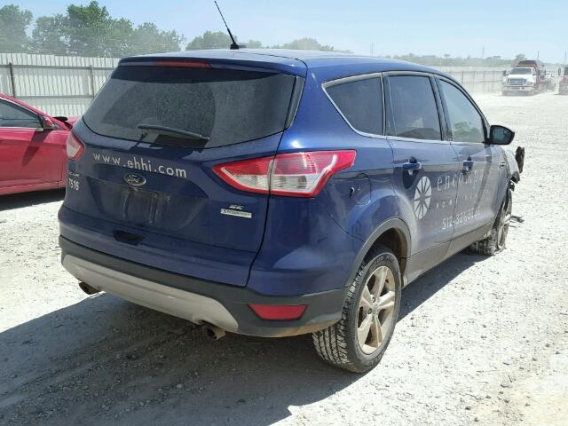 1FMCU0GX9EUC61532 - 2014 FORD ESCAPE SE BLUE photo 4