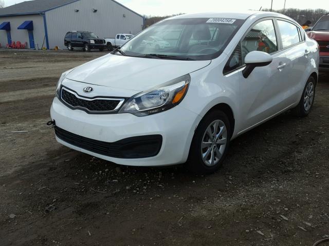 KNADM4A32D6266450 - 2013 KIA RIO LX Սպիտակ լուսանկար 2