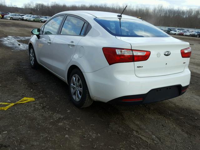KNADM4A32D6266450 - 2013 KIA RIO LX Սպիտակ լուսանկար 3