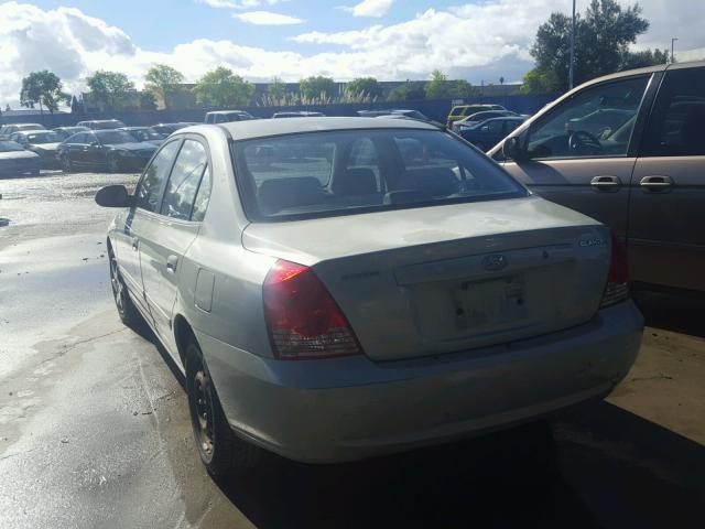 KMHDN46D44U714776 - 2004 HYUNDAI ELANTRA GL GREEN photo 3