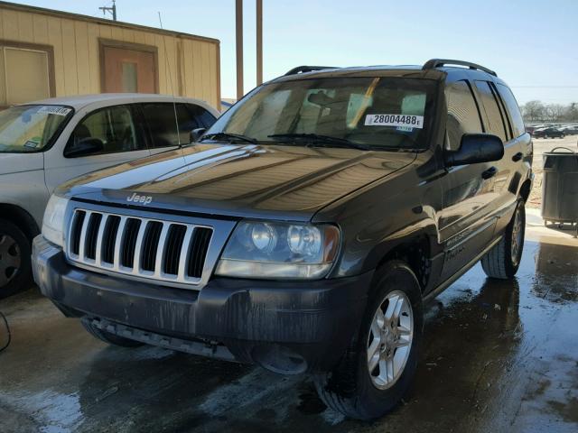 1J4GX48S74C126460 - 2004 JEEP GRAND CHER GRAY photo 2