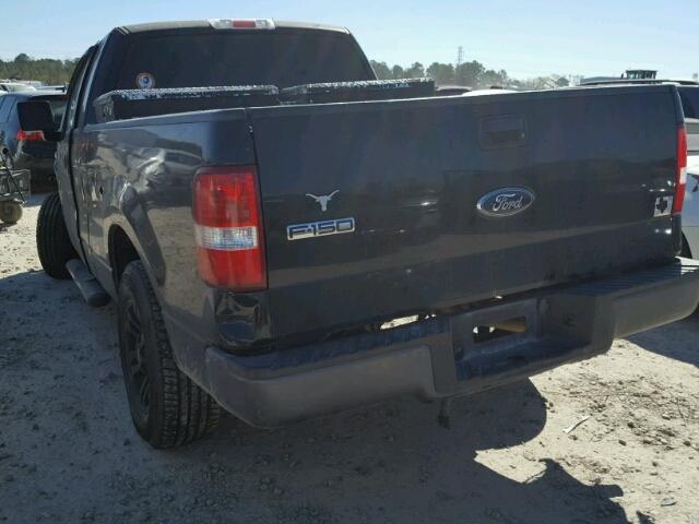 1FTRF12268KD81363 - 2008 FORD F150 BLACK photo 3