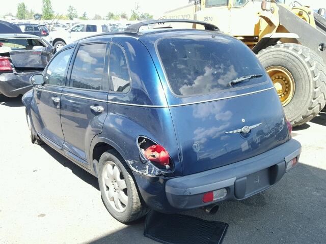 3C4FY48B23T635678 - 2003 CHRYSLER PT CRUISER BLUE photo 3