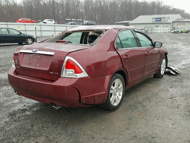 3FAHP08156R243295 - 2006 FORD FUSION SEL RED photo 4