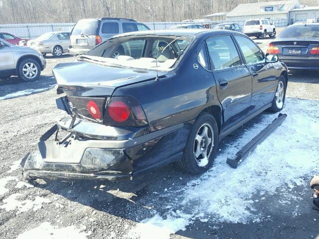 2G1WF55K449404813 - 2004 CHEVROLET IMPALA BLACK photo 4