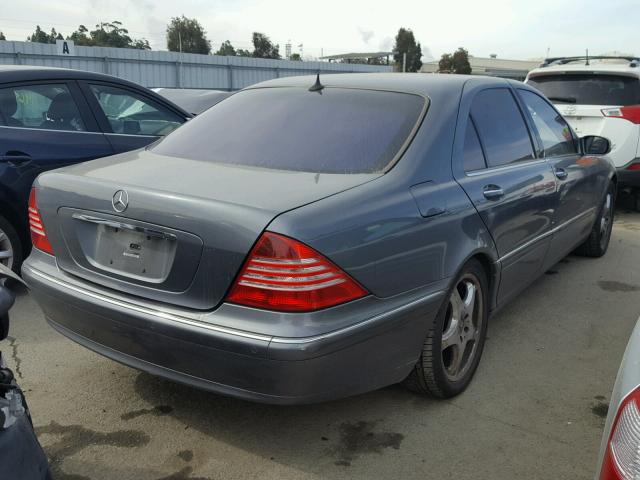 WDBNG70J85A453818 - 2005 MERCEDES-BENZ S 430 CHARCOAL photo 4
