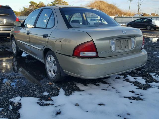 3N1CB51D53L714495 - 2003 NISSAN SENTRA XE BEIGE photo 3