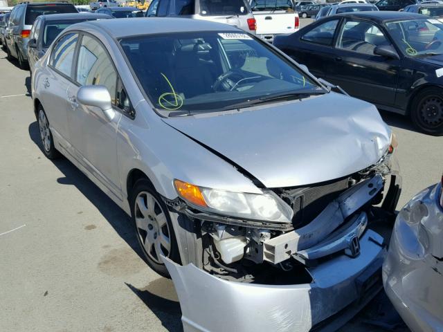 1HGFA16566L095656 - 2006 HONDA CIVIC LX SILVER photo 1