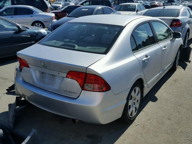 1HGFA16566L095656 - 2006 HONDA CIVIC LX SILVER photo 4