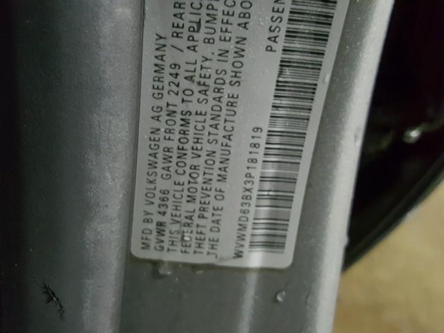 WVWMD63BX3P181819 - 2003 VOLKSWAGEN PASSAT GL GRAY photo 10