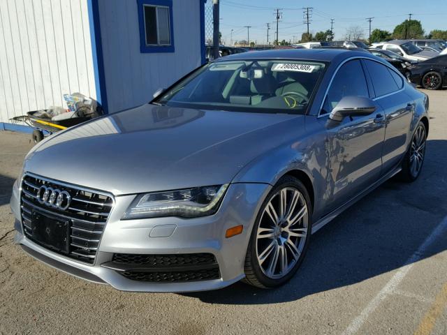 WAU2GAFC6DN022375 - 2013 AUDI A7 PRESTIG GRAY photo 2