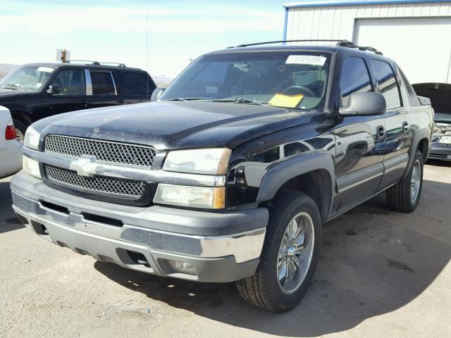 3GNEC12T24G176874 - 2004 CHEVROLET AVALANCHE BLACK photo 2