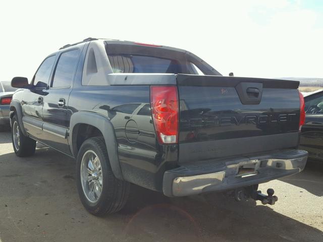 3GNEC12T24G176874 - 2004 CHEVROLET AVALANCHE BLACK photo 3