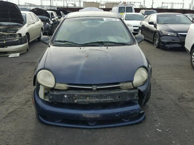 1B3ES46C61D140395 - 2001 DODGE NEON SE BLUE photo 9