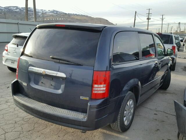 2A8HR44H98R678322 - 2008 CHRYSLER TOWN & COU BLUE photo 4