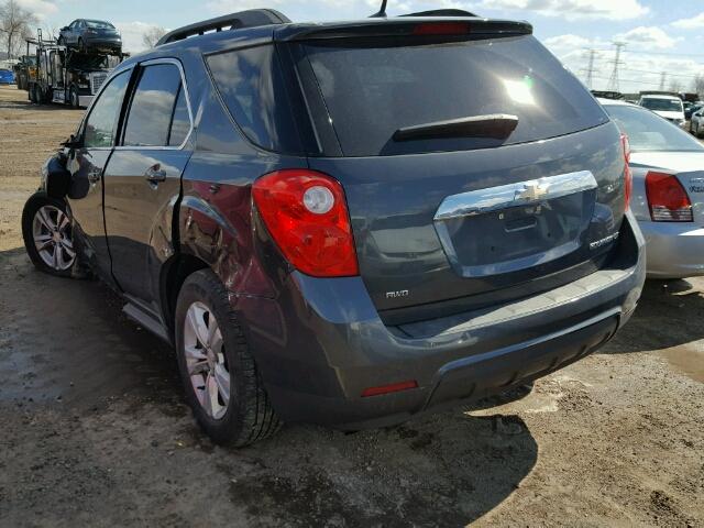 2CNFLEEW4A6317540 - 2010 CHEVROLET EQUINOX LT GRAY photo 3