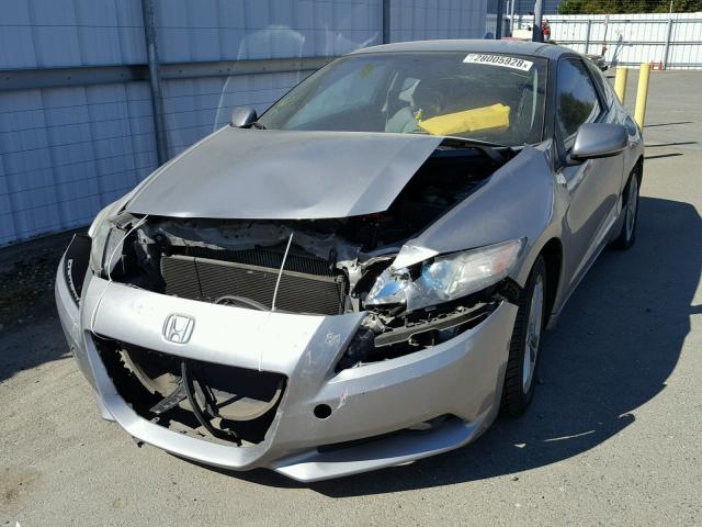 JHMZF1D69BS006959 - 2011 HONDA CR-Z EX GRAY photo 2