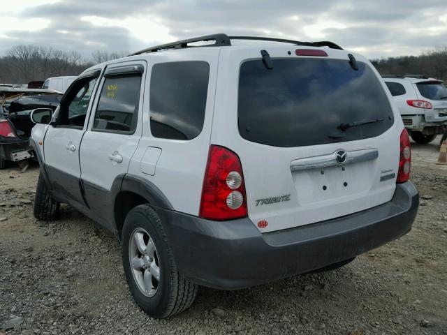 4F2CZ96145KM10500 - 2005 MAZDA TRIBUTE S WHITE photo 3