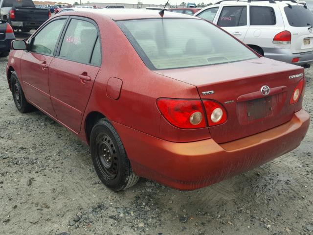 1NXBR32E57Z925610 - 2007 TOYOTA COROLLA CE RED photo 3